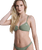 Love Bralette Bikini Top in Oil Green