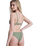 Love Bralette Bikini Top in Oil Green