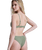 Love Bralette Bikini Top in Oil Green