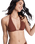 Sunshine Tiki Tri Elongated Bikini Top in Cappuccino