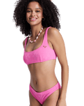 Paradise Bralette Bikini Top in Sangria Sunset