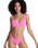 Paradise Elongated Tri Bikini Top in Sangria Sunset