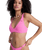Paradise Elongated Tri Bikini Top in Sangria Sunset