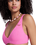 Paradise Elongated Tri Bikini Top in Sangria Sunset