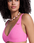 Paradise Elongated Tri Bikini Top in Sangria Sunset
