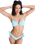 Palm Dreams Bralette Bikini Top in Tanager Turquoise