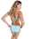 Palm Dreams Fixed Tri Bikini Top in Tanager Turquoise