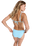 Palm Dreams Fixed Tri Bikini Top in Tanager Turquoise