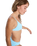 Palm Dreams Fixed Tri Bikini Top in Tanager Turquoise