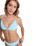 Palm Dreams Fixed Tri Bikini Top in Tanager Turquoise