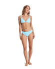 Palm Dreams Fixed Tri Bikini Top in Tanager Turquoise