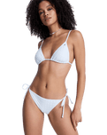 Island Tiki Tri Bikini Top in Coconut Milk