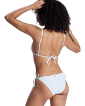 Island Tiki Tri Bikini Top in Coconut Milk