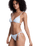 Island Tiki Tri Bikini Top in Coconut Milk