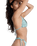 Wildside Tiki Tri Bikini Top in Oil Green Wildside Paisley