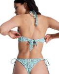 Wildside Bandeau Bikini Top in Oil Green Wildside Paisley