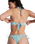 Wildside Bandeau Bikini Top in Oil Green Wildside Paisley
