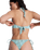 Wildside Bandeau Bikini Top in Oil Green Wildside Paisley