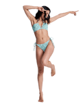 Wildside Bandeau Bikini Top in Oil Green Wildside Paisley