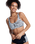 Pro Surf Athletic Bra Bikini Top in Anthracite Popiscus