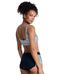Pro Surf Athletic Bra Bikini Top in Anthracite Popiscus