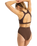 The Roxy Womens Roxy Pro Wave Highwaist Bikini Bottoms in Chocolate Plum Polkabiscus