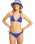 The Roxy Womens Aruba Tie Side Moderate Bikini Bottoms in Dazzling Blue