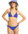 The Roxy Womens Aruba Tie Side Moderate Bikini Bottoms in Dazzling Blue