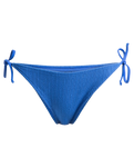 The Roxy Womens Aruba Tie Side Moderate Bikini Bottoms in Dazzling Blue