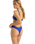 The Roxy Womens Aruba High Leg Cheeky Bikini Bottoms in Dazzling Blue