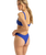 The Roxy Womens Aruba High Leg Cheeky Bikini Bottoms in Dazzling Blue