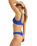 The Roxy Womens Aruba High Leg Cheeky Bikini Bottoms in Dazzling Blue