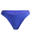 The Roxy Womens Aruba High Leg Cheeky Bikini Bottoms in Dazzling Blue