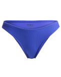 The Roxy Womens Aruba High Leg Cheeky Bikini Bottoms in Dazzling Blue
