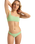 The Roxy Womens Aruba Moderate Bikini Bottoms in Sprucestone