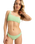 The Roxy Womens Aruba Moderate Bikini Bottoms in Sprucestone