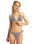 The Roxy Womens Gingham Cheeky Tie Side Bikini Bottoms in Anthracite