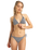 The Roxy Womens Gingham Cheeky Tie Side Bikini Bottoms in Anthracite