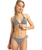The Roxy Womens Gingham Cheeky Tie Side Bikini Bottoms in Anthracite