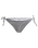 The Roxy Womens Gingham Cheeky Tie Side Bikini Bottoms in Anthracite