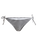 The Roxy Womens Gingham Cheeky Tie Side Bikini Bottoms in Anthracite