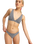 The Roxy Womens Gingham Bikini Bottoms in Anthracite