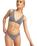 The Roxy Womens Gingham Bikini Bottoms in Anthracite