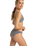 The Roxy Womens Gingham Bikini Bottoms in Anthracite