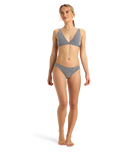 The Roxy Womens Gingham Bikini Bottoms in Anthracite