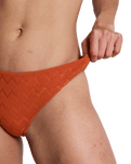 Current Coolness Hipster Bikini Bottoms in Ginger Spice