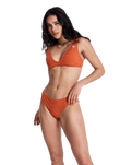 Current Coolness Moderate Bikini Bottoms in Ginger Spice