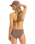The Roxy Womens Lasca Hipster Bikini Bottoms in Deep Taupe