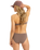 The Roxy Womens Lasca Hipster Bikini Bottoms in Deep Taupe