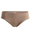 The Roxy Womens Lasca Hipster Bikini Bottoms in Deep Taupe